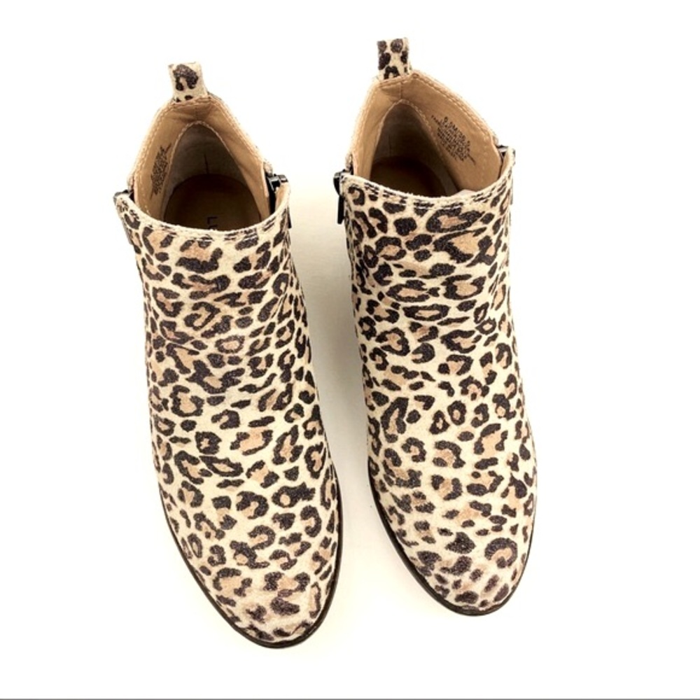 Lucky Brand | Basel Ankle Boot | Leopard Print | Block Heel | Women’s Size 6.5 - Picture 4 of 8